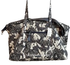 Vera Bradley Moon Shadow Meadow Deluxe Oversized Travel Shoulder Tote Bag NWT