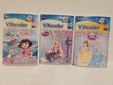 Vtech V.Reader Disney's Tangled/Dora the Explorer/Disney's Princess, NEW