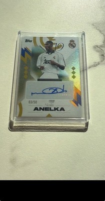 Nicolas Anelka Auto /50 Los Blanco Topps Real Madrid 