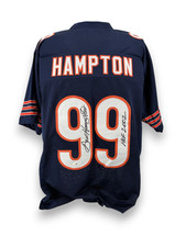 Dan Hampton Signed Autographed Inscribed Bears Custom Jersey JSA COA