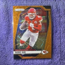 2024 Panini Prizm Rashee Rice Cracked Ice #141 Kansas City Chiefs
