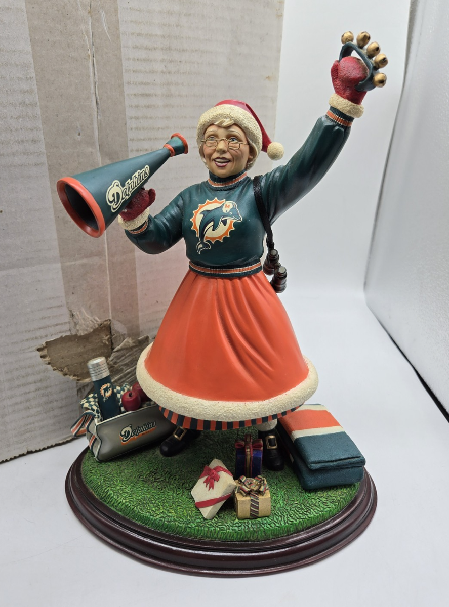 Miami Dolphins Danbury Mint Mrs Claus Cheerleader, Christmas