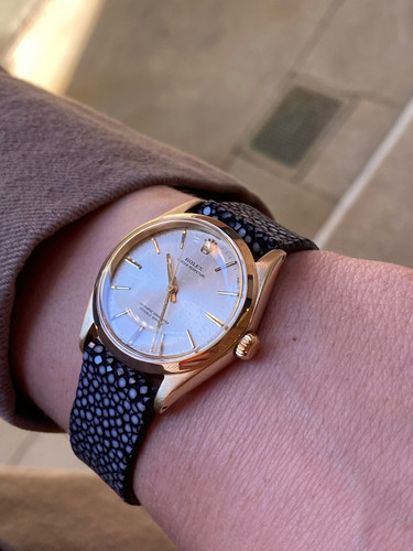 ROLEX SERVICED REF.1005 14K GOLD 34mm speckled patina