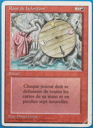 Wheel of Fortune (WB) Revised (FRENCH) HP/DAMAGED CARD (506223) ABUGames - Picture 1 of 2
