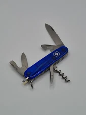Victorinox Swiss Army Knife, Spartan Blue Translucent - Excellent With Box