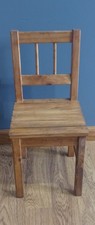 Silla infantil vintage de madera maciza - Silla rústica de granja para niños pequeños