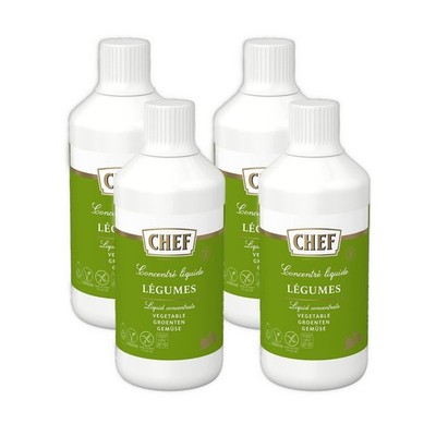 CHEF Flüssiges Konzentrat Gemüse 4er Pack (4 x 1L)