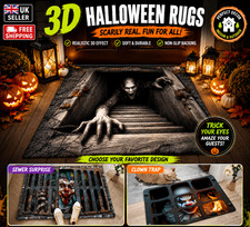 Halloween 3D Illusion Door Mat Spooky Horror Visual Trap Rug
