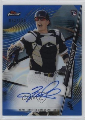 2020 Topps Finest Blue Refractor 93/150 Zack Collins #FA-ZC Rookie Auto RC 18n6