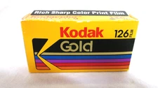 KODAK GOLD 126 FILM BOX ONLY FOR DISPLAY EXP 4/95