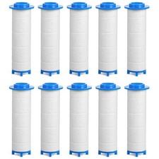 10PCS Shower Head Filters, 2.76x0.95in Showerhead Filters PP Cotton Replaceme...