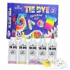 Tie Dye Kit Permanent Fabric Dye Art Set for Kids Adults for School, 5 Colors