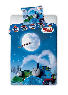 Thomas The Little Locomotive And His Friends Bedding 160X200 70X80 Cm New
