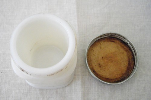 Barattolo panna fredda vintage in vetro latte PONDS con coperchio ~  - Foto 8 di 8