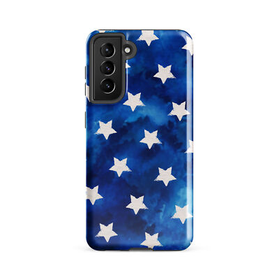 Blue Watercolor Stars Tough case for Samsung  / 4th of July / Military gift