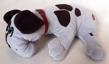 Vintage 1980's Tonka 16" Pound Puppy Grey With Brown Spots and Ears Collar