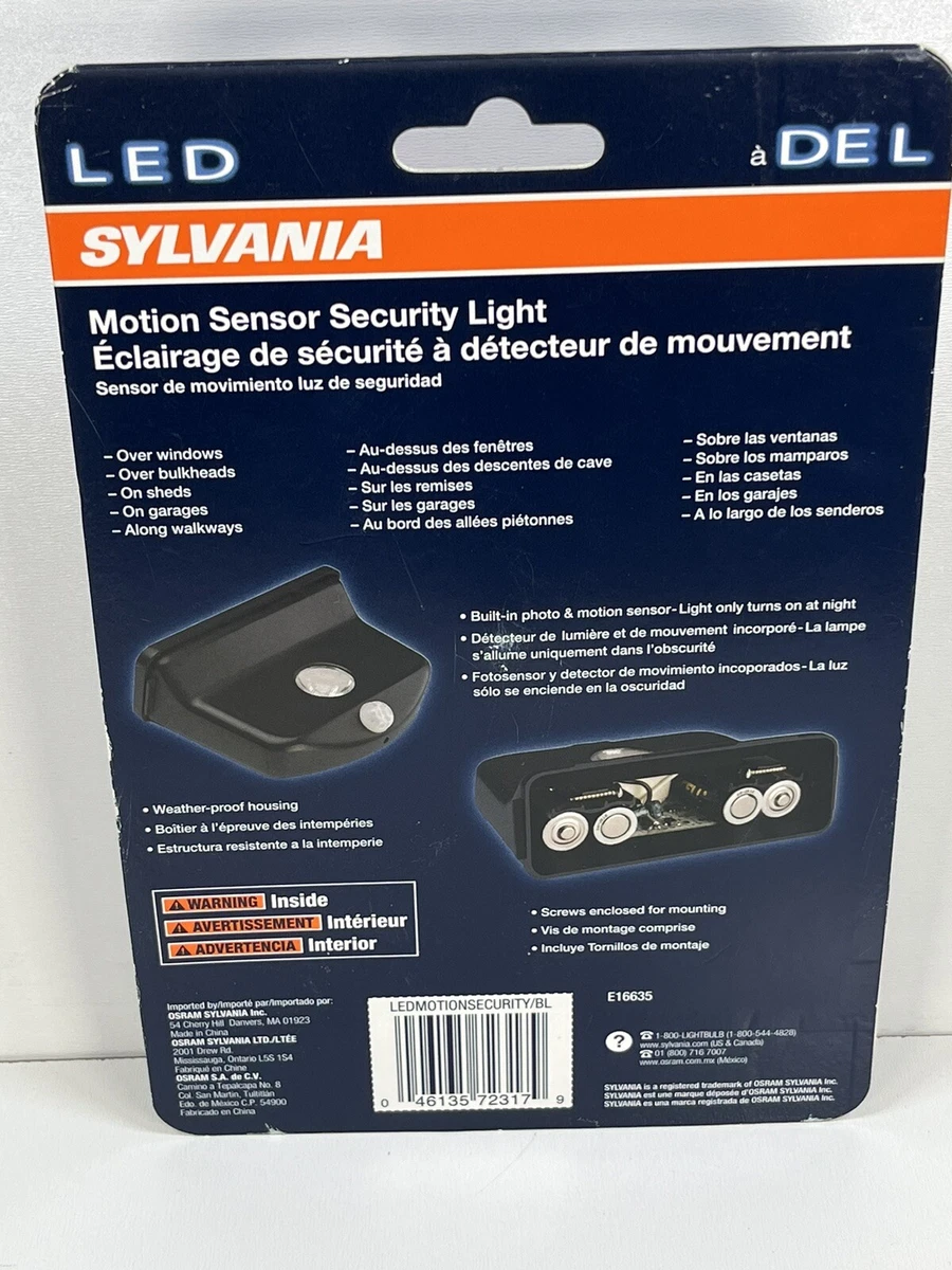 Sylvania motion sensor light deals