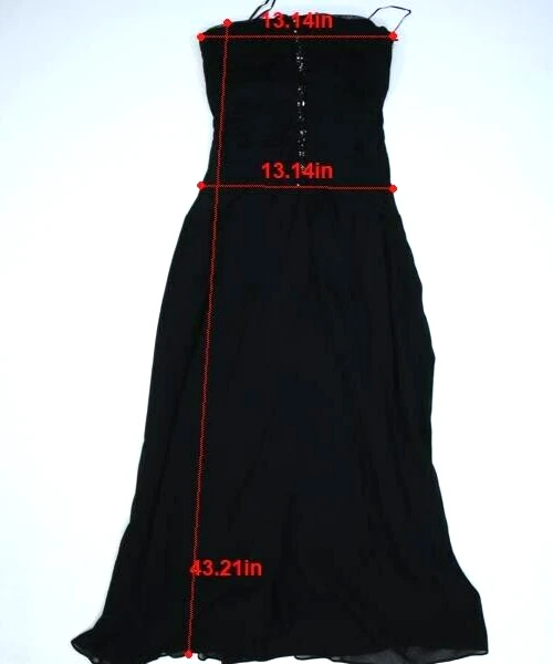 Vestido semi formal sin mangas con ribete de encaje y lentejuelas negras de sangría para mujer 12 Foto 2 de 4