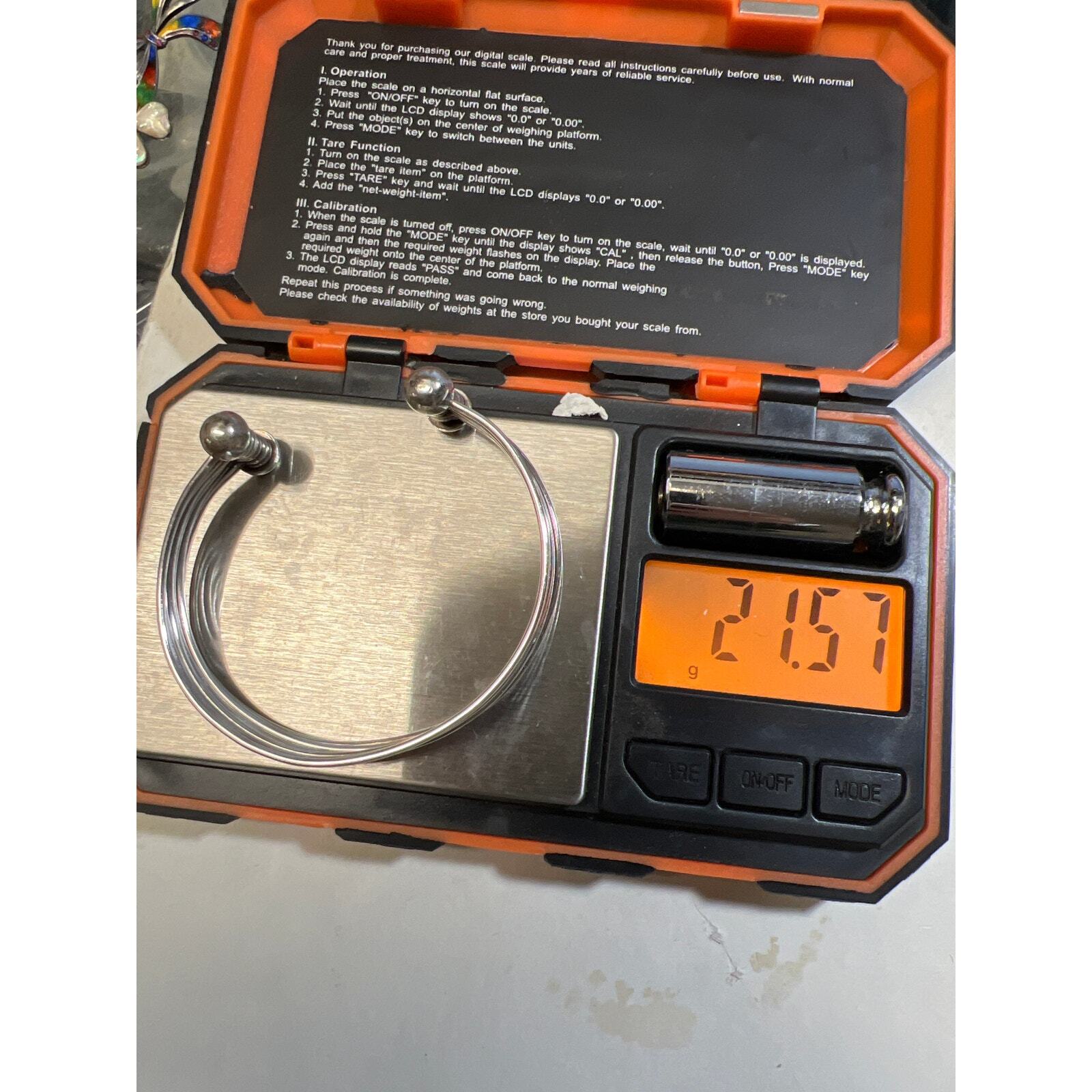 Sterling Silver Seven Stack Cuff Bracelet Size 7 - image 6