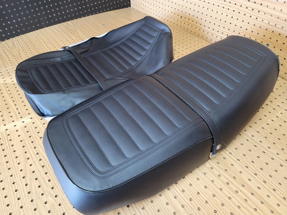 FUNDA ASIENTO KAWASAKI KZ650 B1-B3 C1-C3 F1 MODELO 1977-1980 + CORREA (k-41) Foto 3 de 4