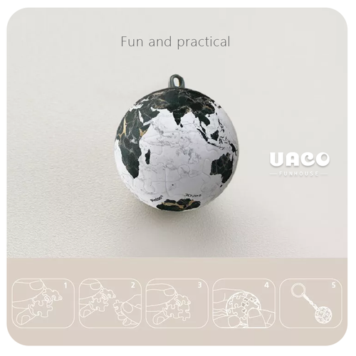 《Pintoo》3D Puzzle Keychain - Cat in the Bath(24pcs) 2-Packs - Picture 3 of 6