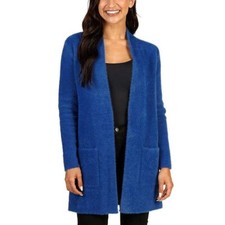 Love Token Ladies' Fuzzy Cardigan With Pockets C44