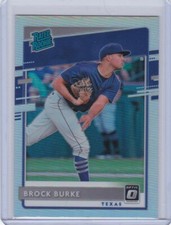 🔥HOT🔥2020 DONRUSS OPTIC RATED ROOKIE SILVER HOLO PRIZM #40 BROCK BURK TEXAS
