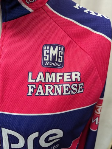 Santini Lampre UCI World Tour Cycling Long Sleeve Jersey L pink - Picture 3 of 14