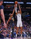 Victor Wembanyama Spurs Signed Autographed 16x20 Shooting vs Kevin Durant Photo