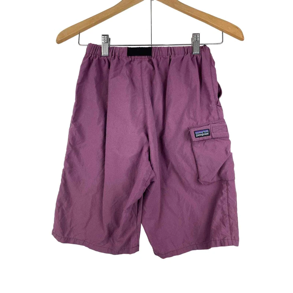 Pantalones Cortos Patagonia Unisex Niños Talla M Púrpura Cinturón Cintura Elástica Nylon Carga Foto 3 de 4