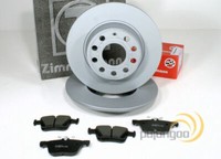 Zimmermann Bremsscheiben 272 Mm BremsbeläGe Hinten FüR Audi TT Coupe
