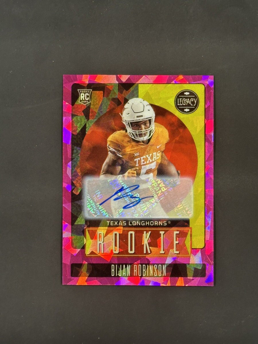 Bijan Robinson 2023 Panini Legacy Under The Lights Pink Ice Rookie