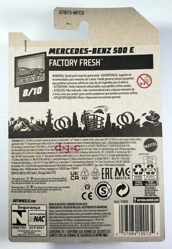 2021 Hot Wheels FACTORY FRESH Mercedes-Benz 500 E Silver #145 - Picture 4 of 4