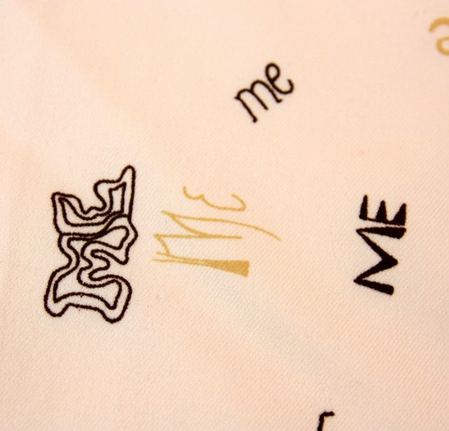 Vintage ME Scarf Kerchief Square Cotton Blend Me Decade 1970s 23" - Picture 4 of 4