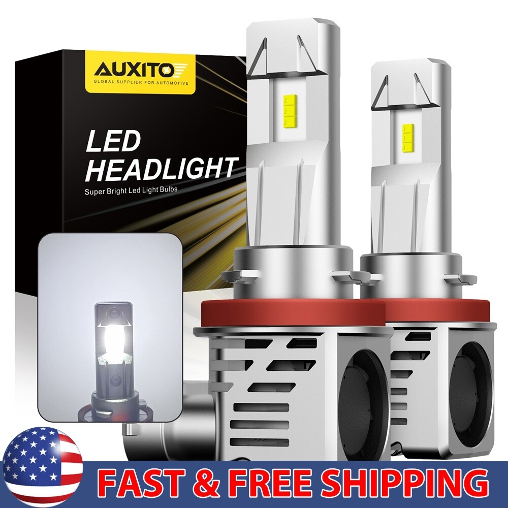 AUXITO H11 LED Headlight Bulbs White Low Beam Conversion Kit Super Bright 120W