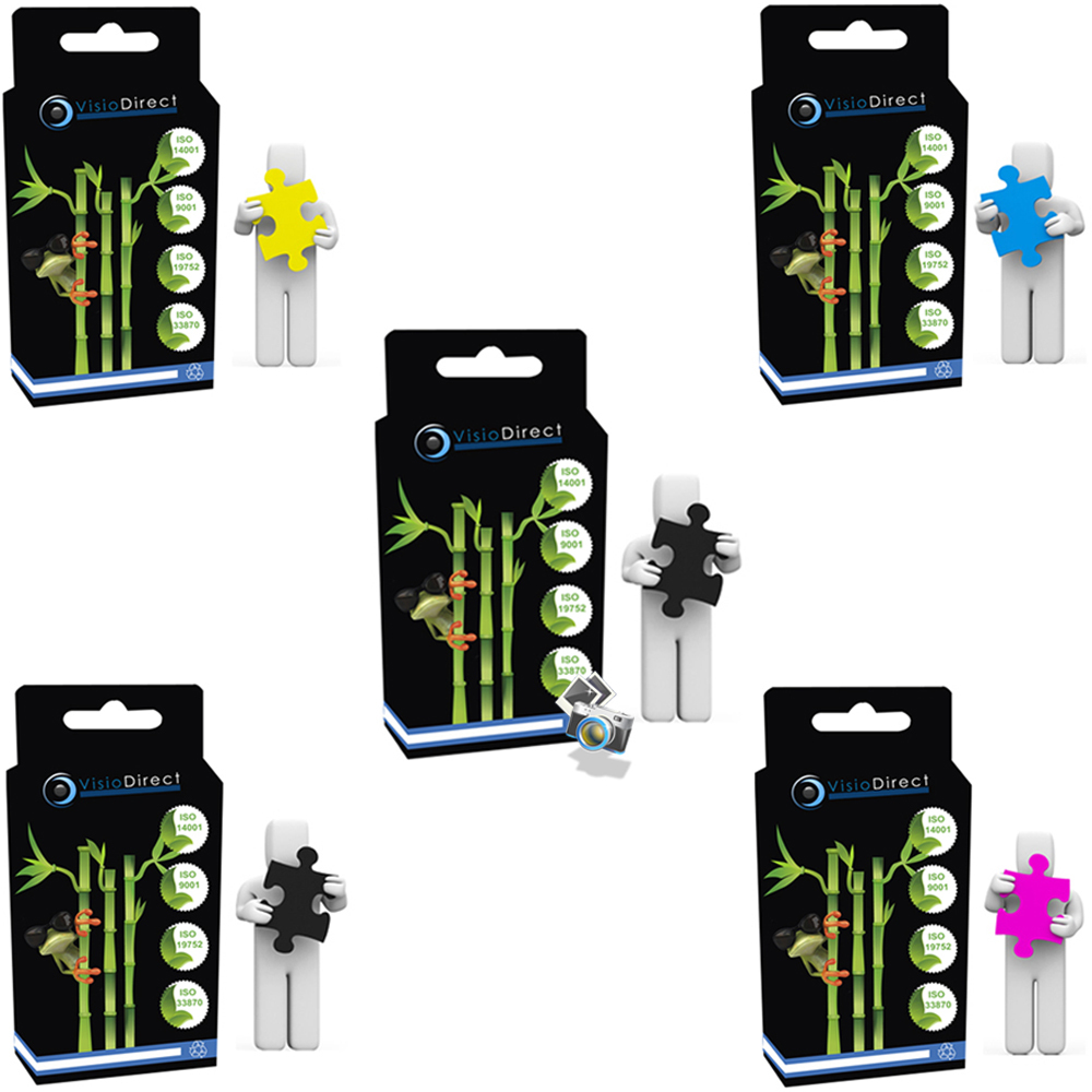 5 cartouches d'encre compatibles HP OfficeJet 8620 Plus pack XL noir et couleur