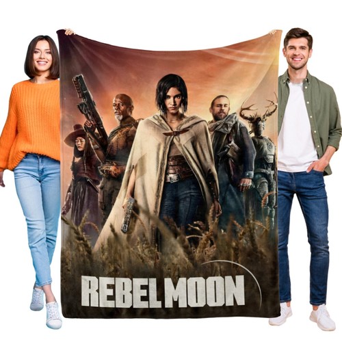Rebel Moon Flannel Blanket Soft for Bed Sofa Couch Office Throw for Kids Gift - Picture 8 of 11