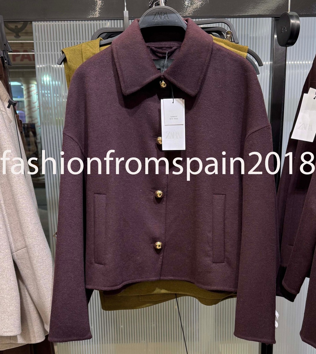ZARA ウール混紡ジャケット ZW COLLECTION 8491/047 ZARA】ウール混紡ジャケット ZW COLLECTION | 8491/047/681