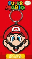 Super Mario Head - Retro Style Nintendo - Gummi SchlüSselanhäNger / Keychain
