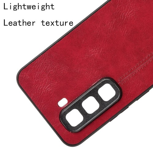 For Infinix Hot 50 Pro + / Hot 50 Suture Soft Edge PU Leather PC Hard Back Case - Picture 15 of 25