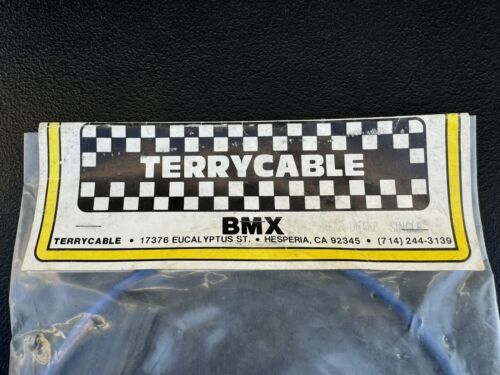 NOS Terry Cable Old School BMX Rear Blue Cable JMC , GT, Hawk, Haro, - Picture 2 of 3