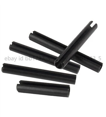 Black Steel Spring Type Straight Pins Slotted M5 M6 M8 M10 M12 M16