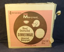 Meljax Mar-Crest Gay Nineties Mid Century Modern Luncheon Set MIB