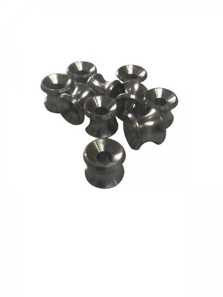 Rundknopf Gummiseilhalter Edelstahl A4 Persenning Knöpfe Gummileine 10 Stück