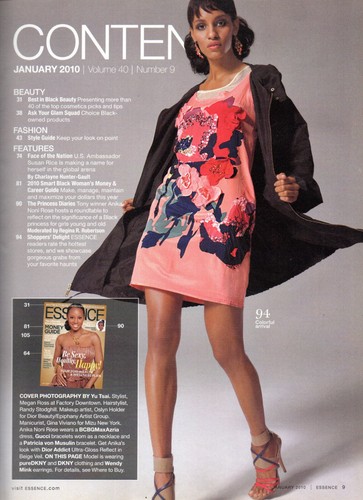 ESSENCE Magazine January 2010 Anika Noni Rose Princess & the Frog Susan Rice - Picture 2 of 3