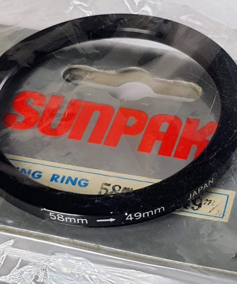 58-49mm Step-Down Lens Filter Converter Adapter Ring 58mm-49mm Metal E58 to E49 - Image 4 of 4