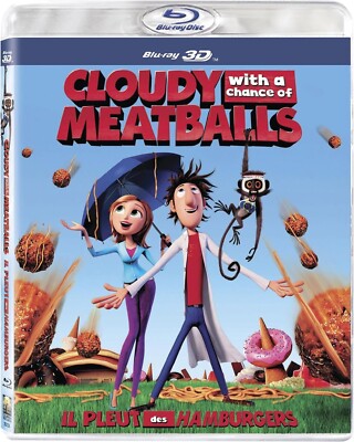 FACTORY SEALED* Cloudy With a Chance of Meatballs (Blu-ray 3D, 2009)