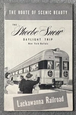 Antique Lackawanna RR The Phoebe Snow Daylight Trip Time Table Brochure