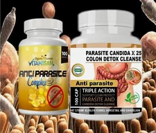 Colon Cleanse Detox Intestinal Capsules Slim Quick Absorb Remove Parasite Free 2