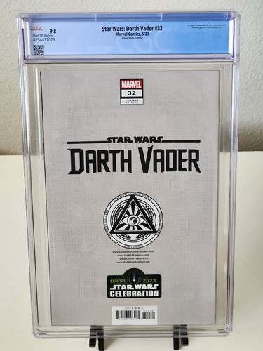 Star Wars: Darth Vader #32 Rahzzah Virgin Variant CGC 9.8 Celebration 2023 - Picture 2 of 2